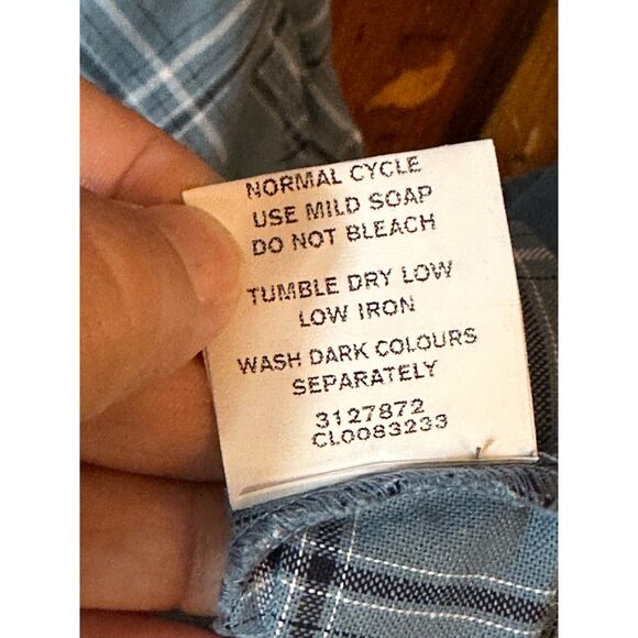 eShakti Blue Plaid 1940's 1950's Collared Neckline Fit & Flair Dress - Picture 4 of 14